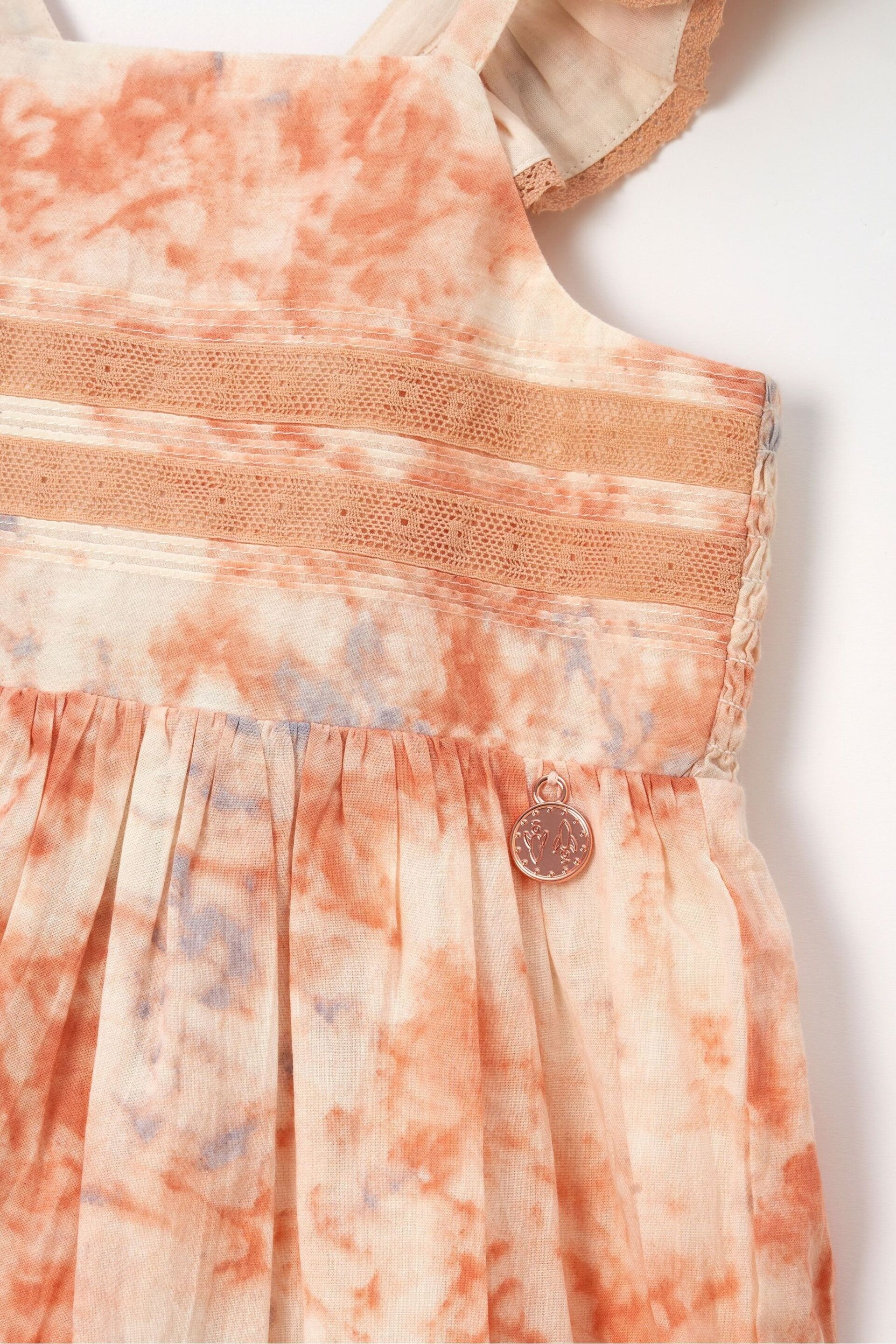 Angel & Rocket Orange April Pastel Tie Dye Dress - Image 5 of 5