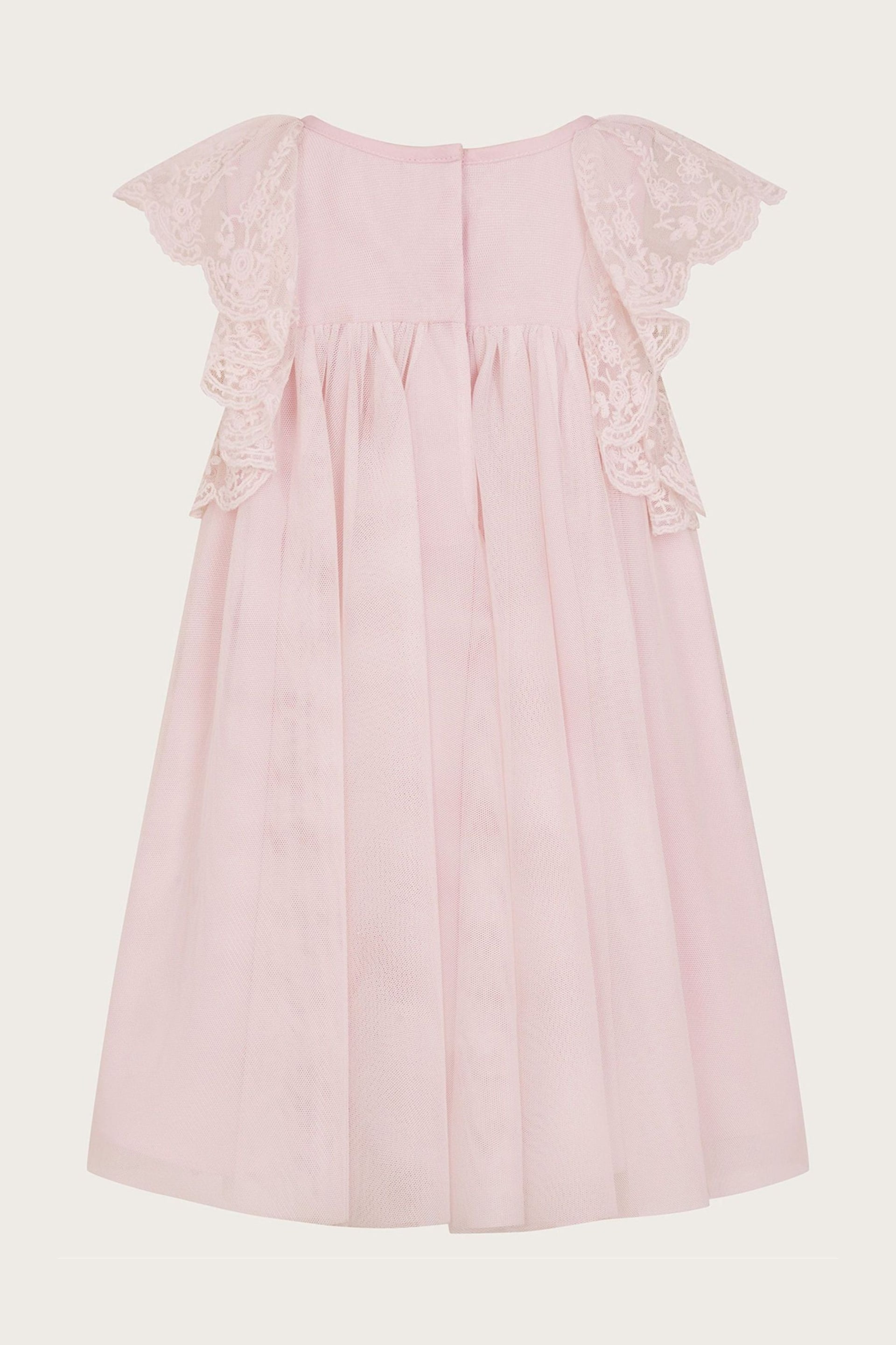 Monsoon Pink Baby Charlotte Frill Dress - Image 3 of 4