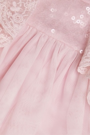 Monsoon Pink Baby Charlotte Frill Dress - Image 4 of 4