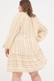 FatFace Natural Amy Linen Blend Stripe Dress - Image 5 of 7