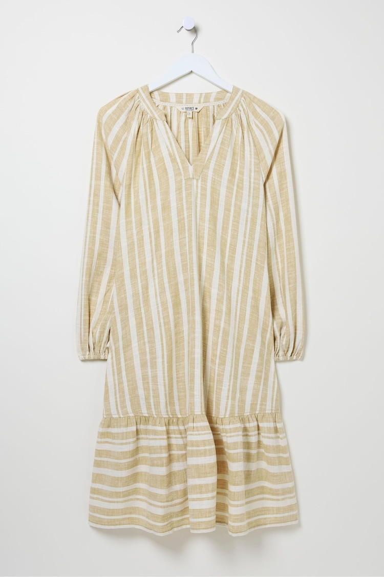 FatFace Linen Blend Stripe Dress - 圖片 7/7