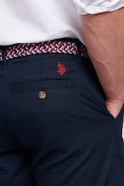 U.S. Polo Assn. Mens Linen Blend Chino Shorts - Image 4 of 6