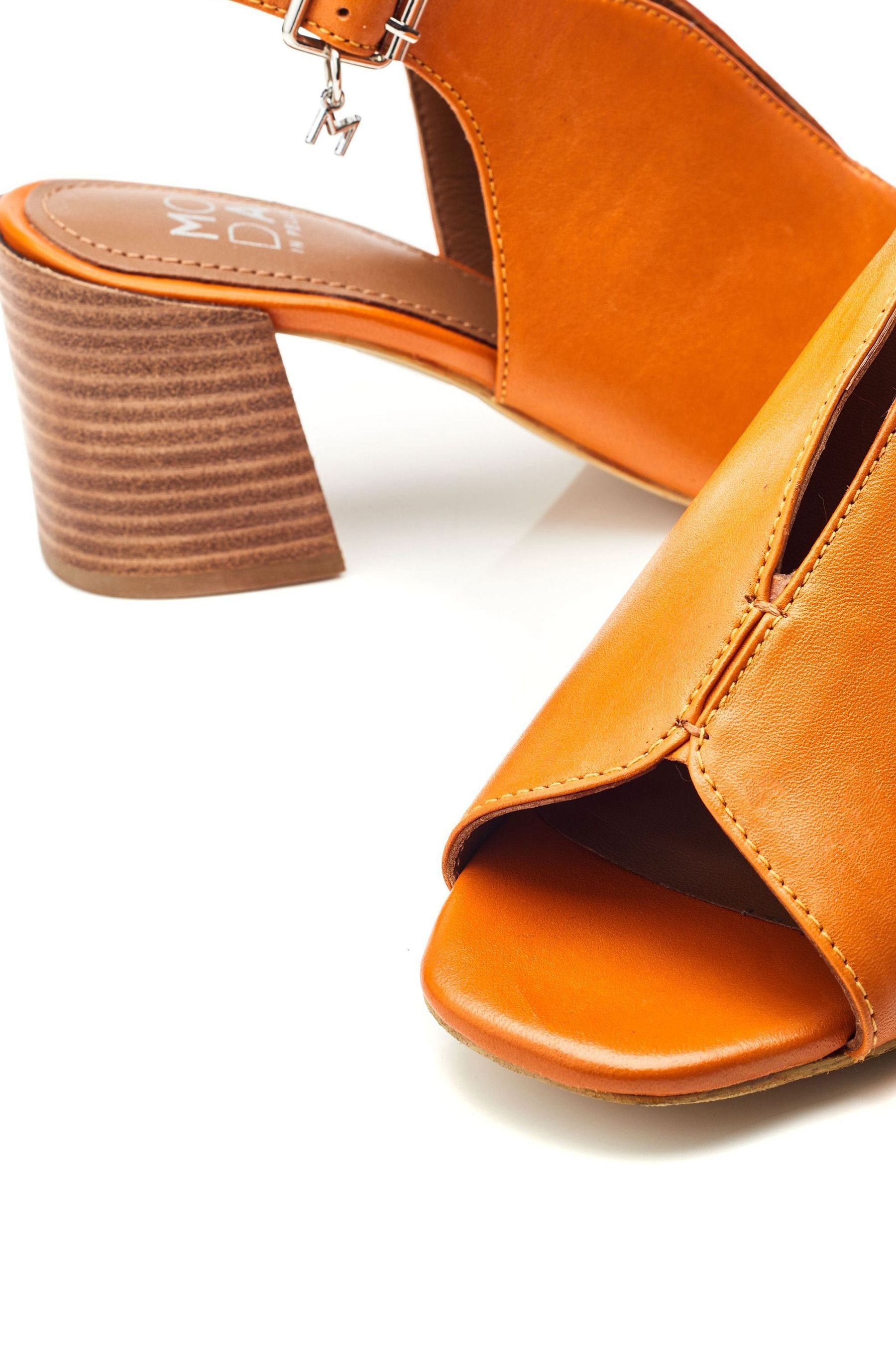 Moda in pelle chrissi slingback sandal top