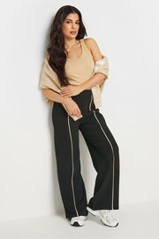 PixieGirl Petite Black Wide Leg Trousers - Image 1 of 5