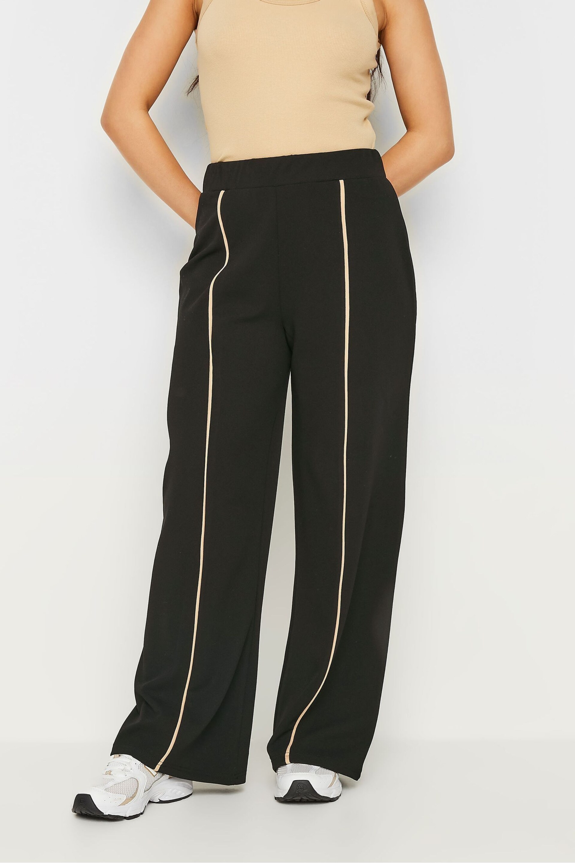 PixieGirl Petite Black Wide Leg Trousers - Image 2 of 5