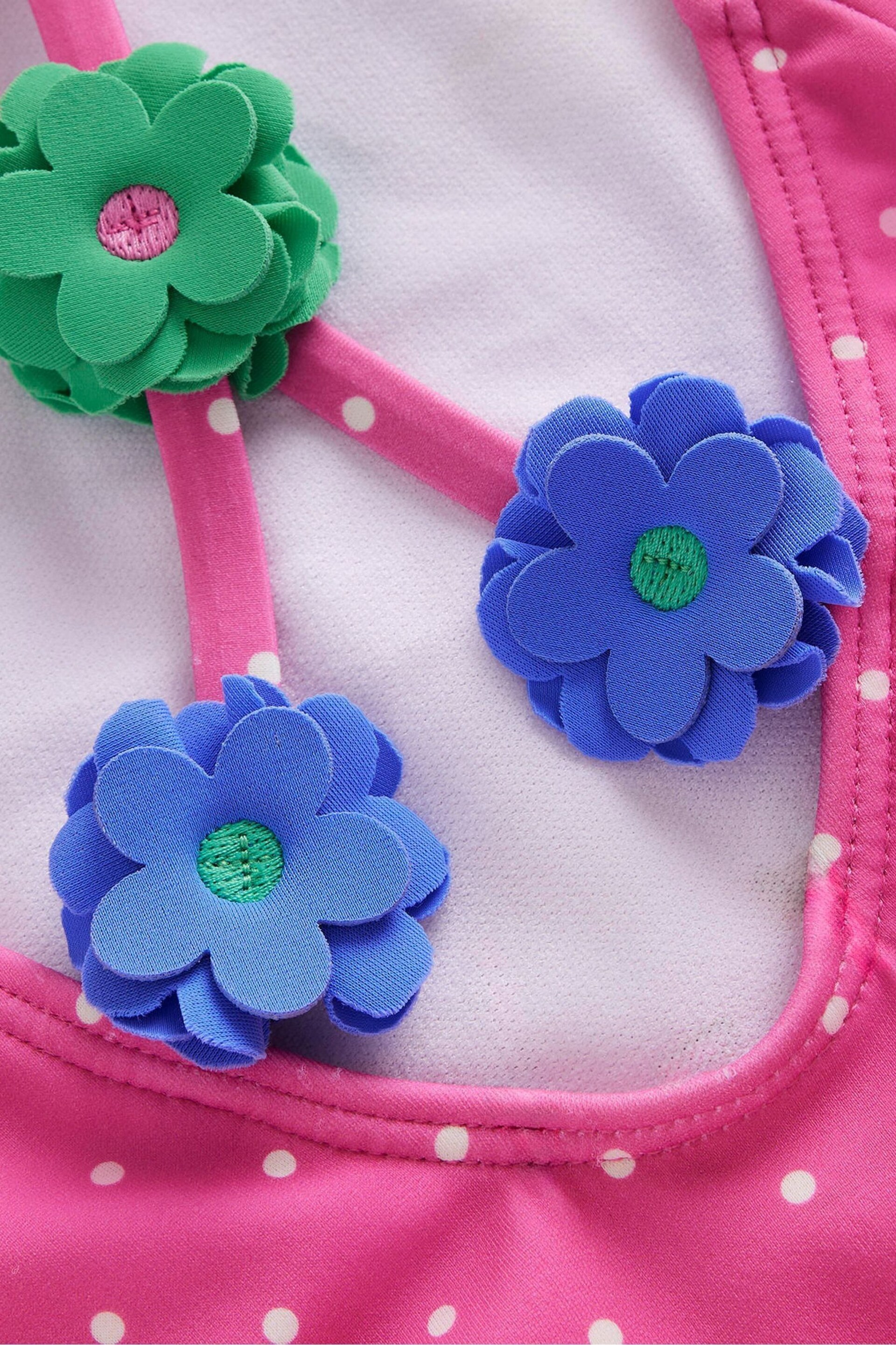 Boden Pink Fun Appliqué Swimsuit - Image 3 of 4
