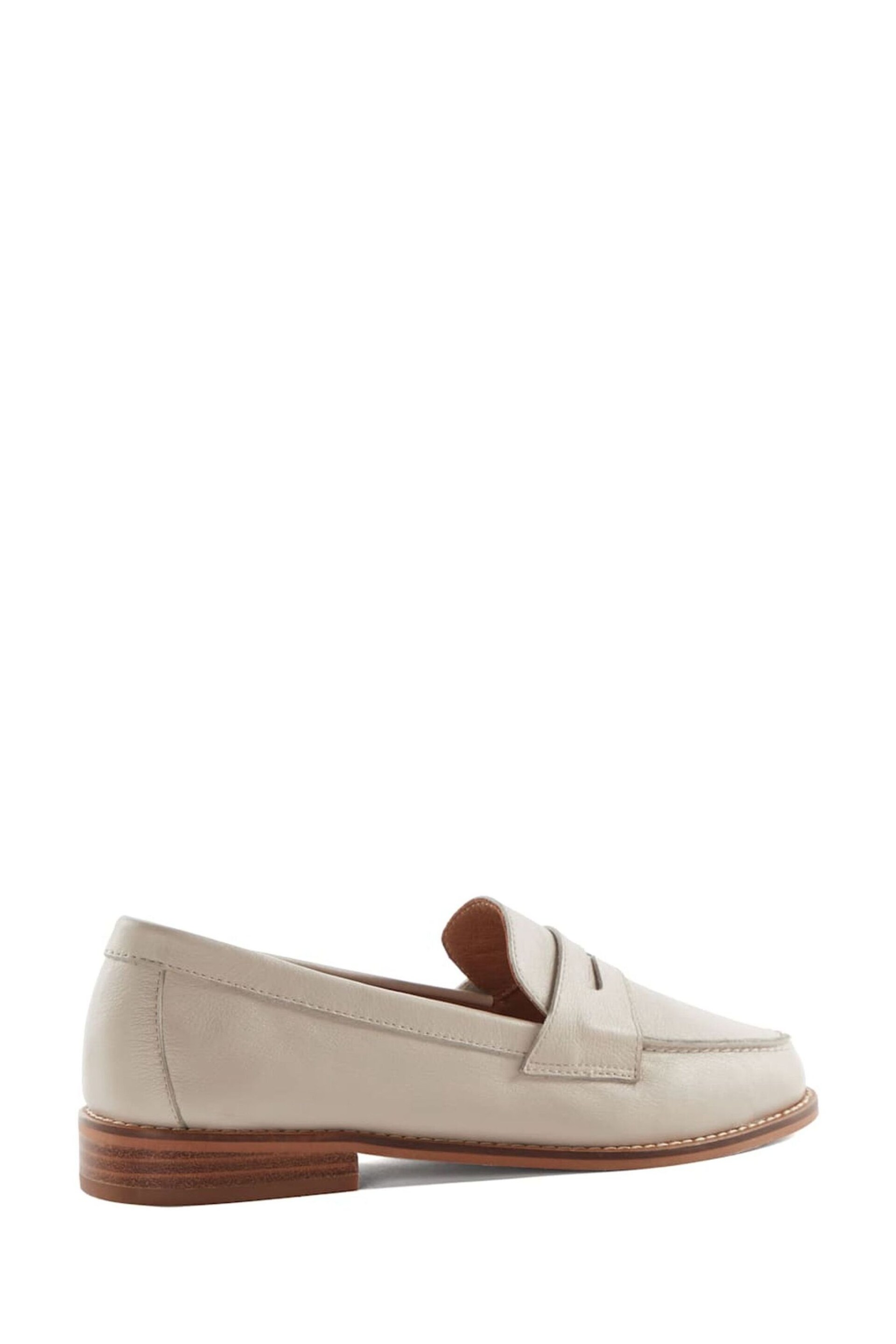 Dune London Cream Ginelli Flexi Sole Penny Loafers - Image 5 of 6