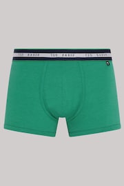 Ted Baker Blue Cotton Trunks 3 Pack - Image 2 of 7