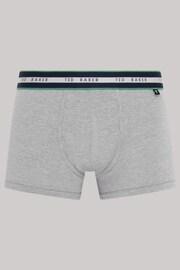 Ted Baker Blue Cotton Trunks 3 Pack - Image 3 of 7