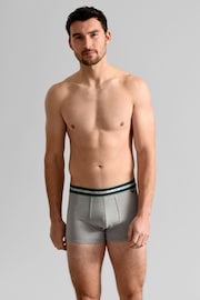 Ted Baker Blue Cotton Trunks 3 Pack - Image 5 of 7