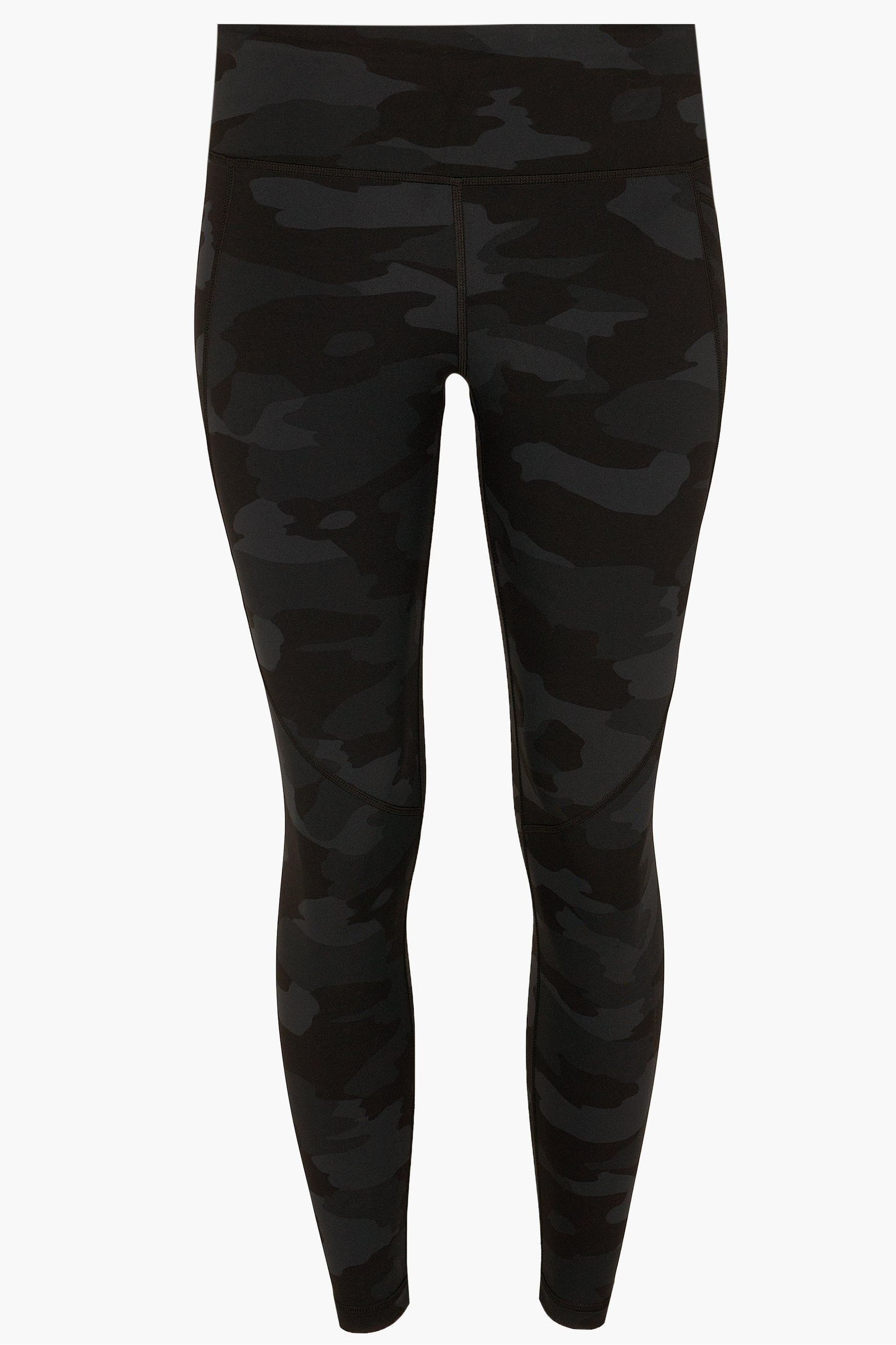 Army print workout leggings top
