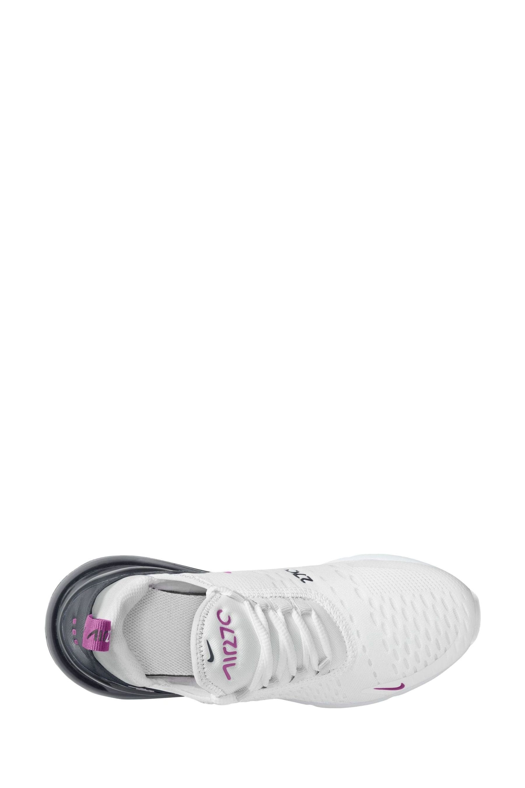 Buy Nike White Black Youth Air Max 270 Trainers from Next Luxembourg