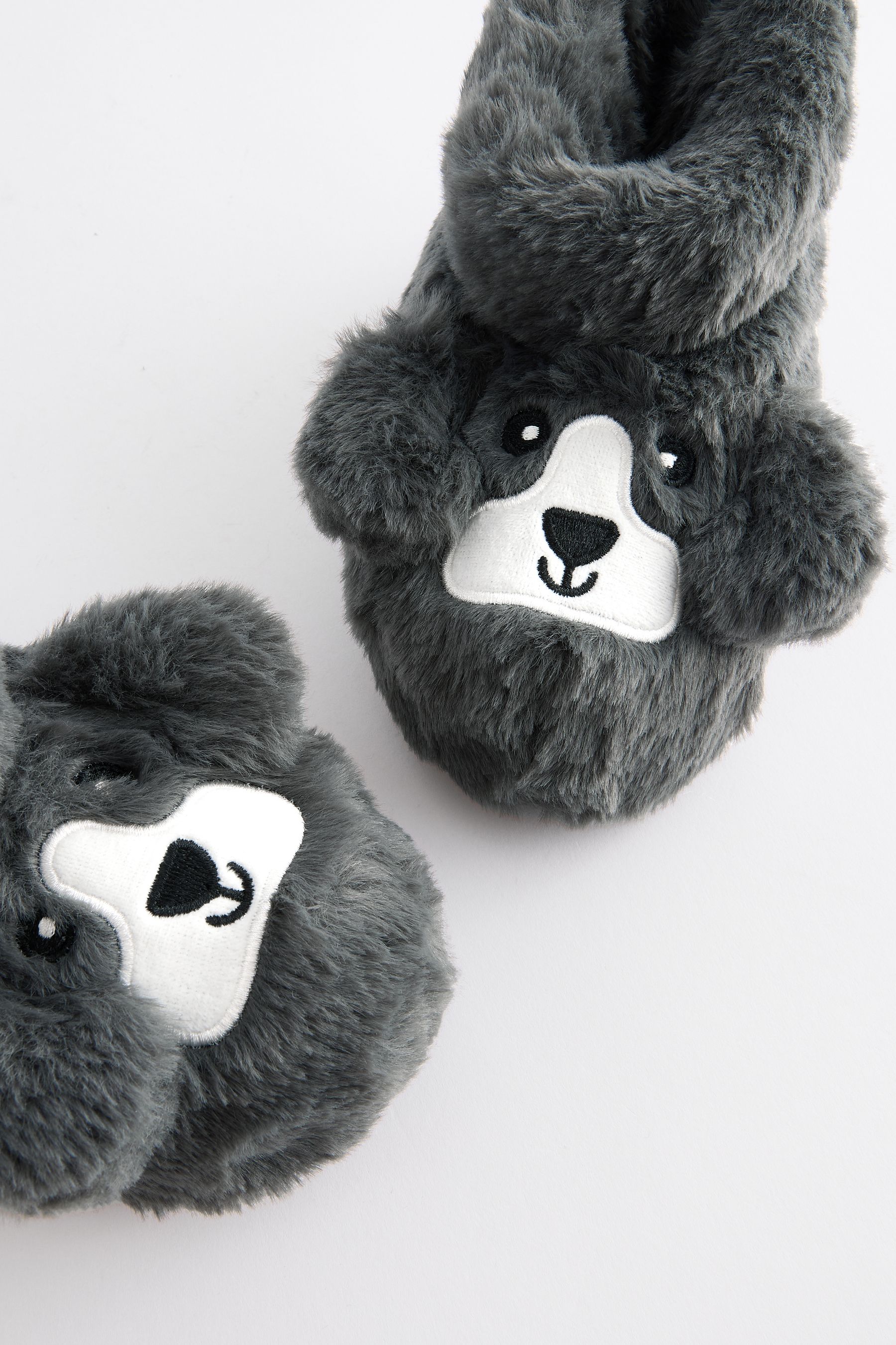 Joules grey dog slippers outlet