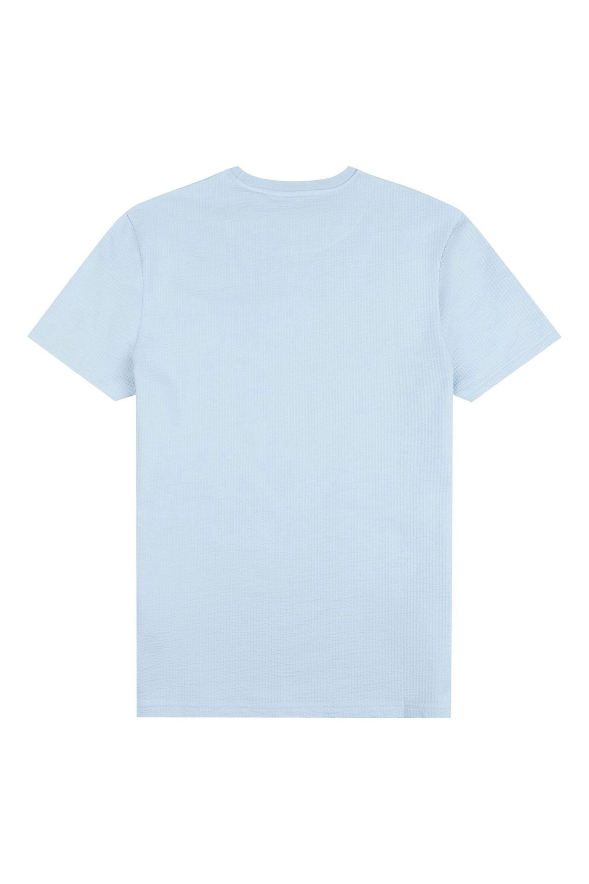 U.S. Polo Assn. Mens Blue Classic Fit Seersucker T-Shirt - Image 6 of 8