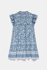 Mint Velvet Blue Print Mini Dress - Image 4 of 4