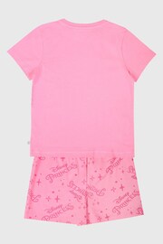 Brand Threads Girls 100% Cotton Disney Princess Short Pyjama Set - 圖片 2，共 5