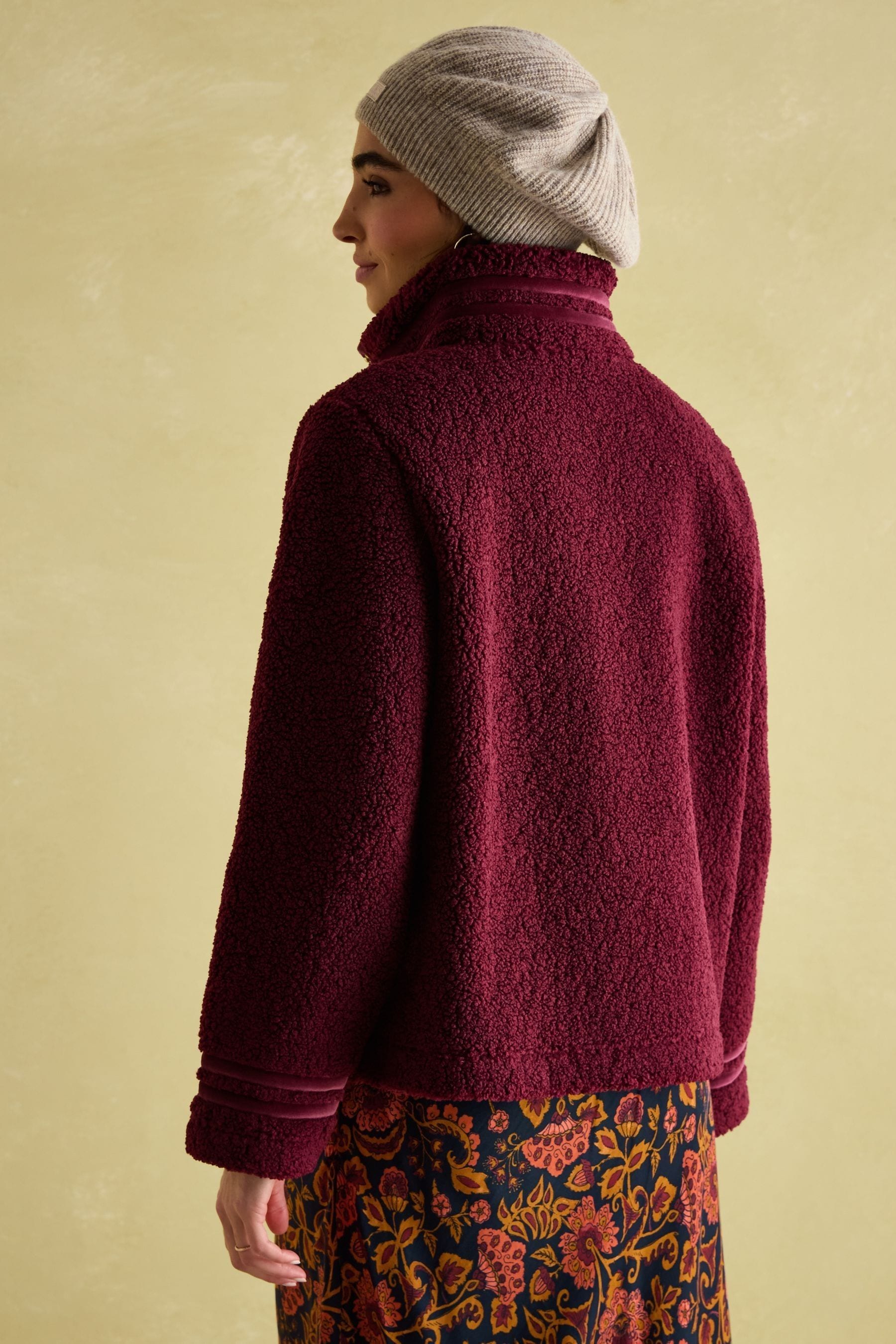 Joules burgundy jacket clearance