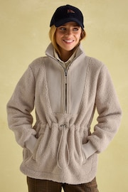 Joules Thurleston Neutral Borg Fleece - Image 1 of 6