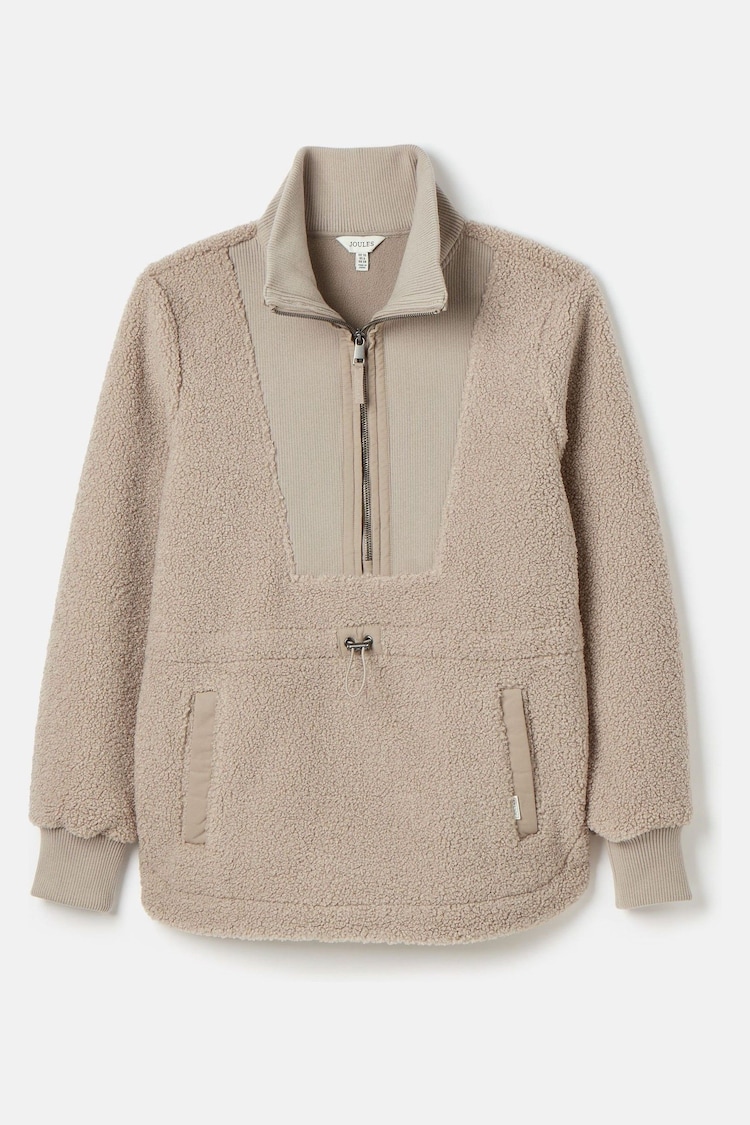 Joules Thurleston Neutral Borg Fleece - Image 6 of 6