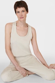 Sweaty Betty Creme Beige Marl Gaia Yoga Tank - Image 1 of 7