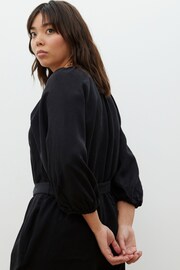 Oliver Bonas Black Collarless Wide Leg Jumpsuit - Image 3 of 9