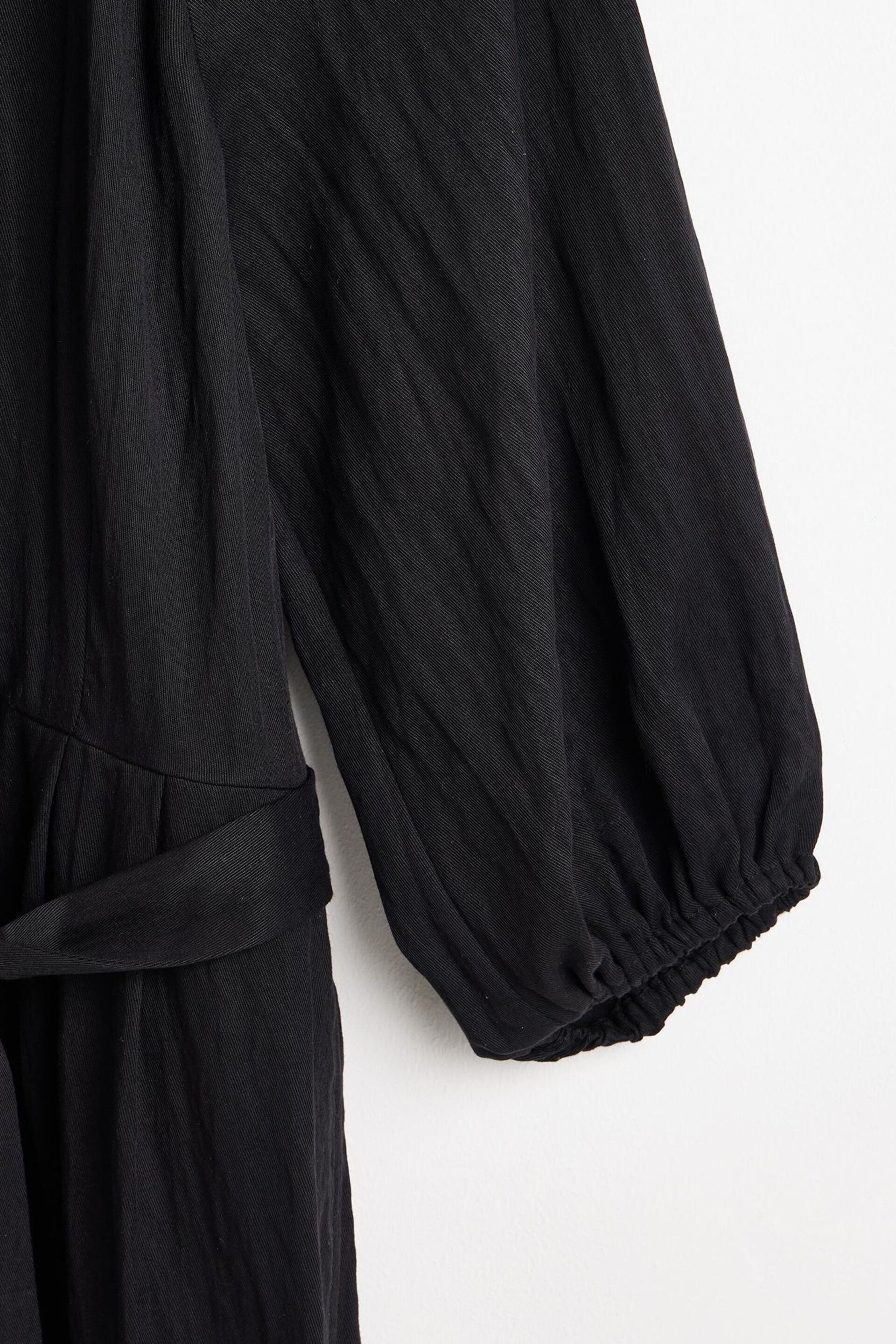 Oliver Bonas Black Collarless Wide Leg Jumpsuit - Image 6 of 9