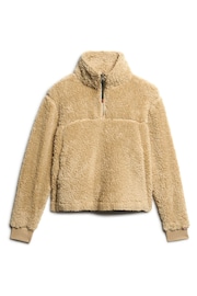 Superdry Nude Super Soft Zip Henley Fleece - Image 4 of 6