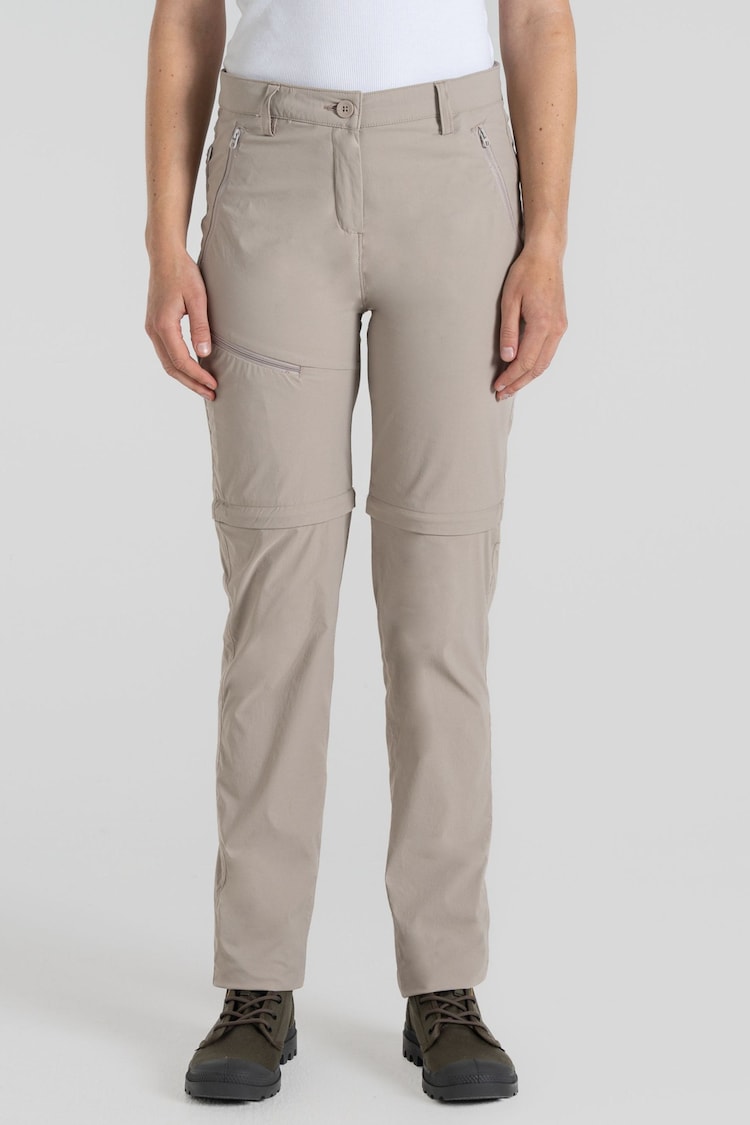 Craghoppers NosiLife PRO III Convertible Cream Trousers - Image 1 of 7