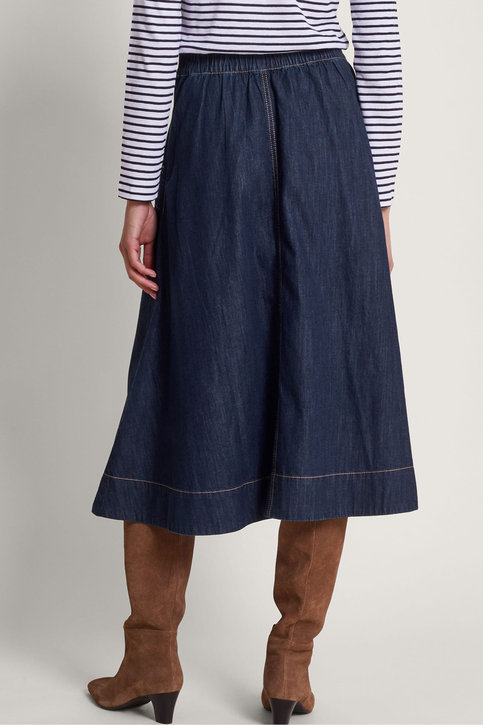Monsoon Blue Harper Denim Skirt - Image 3 of 5