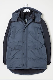 FatFace Banff Dark Blue Ultimate Coat - Image 7 of 7