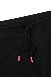HUGO Cotton-Terry Black Shorts With New-Season Logo - Image 6 of 6