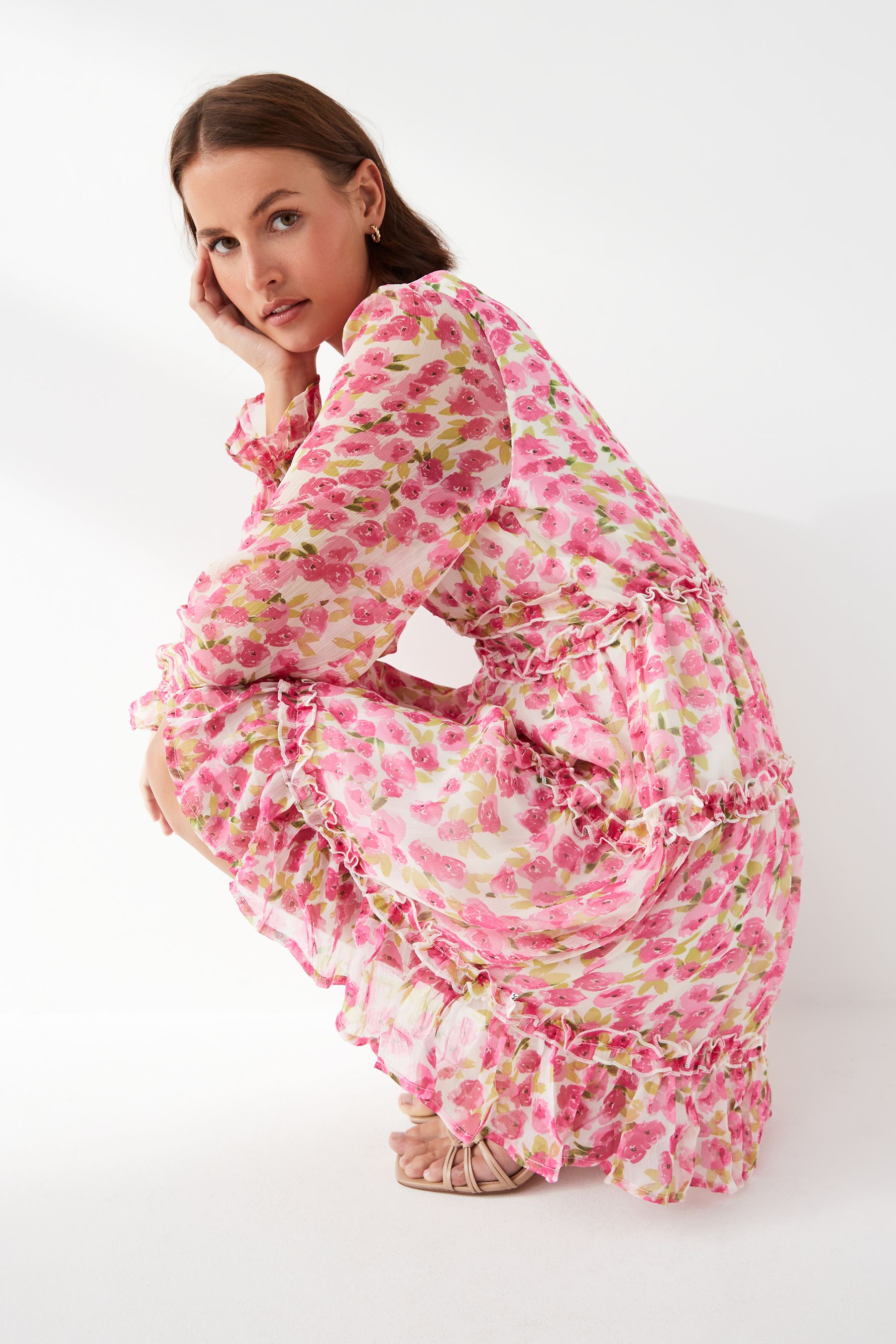 Vero moda floral maxi dress new arrivals