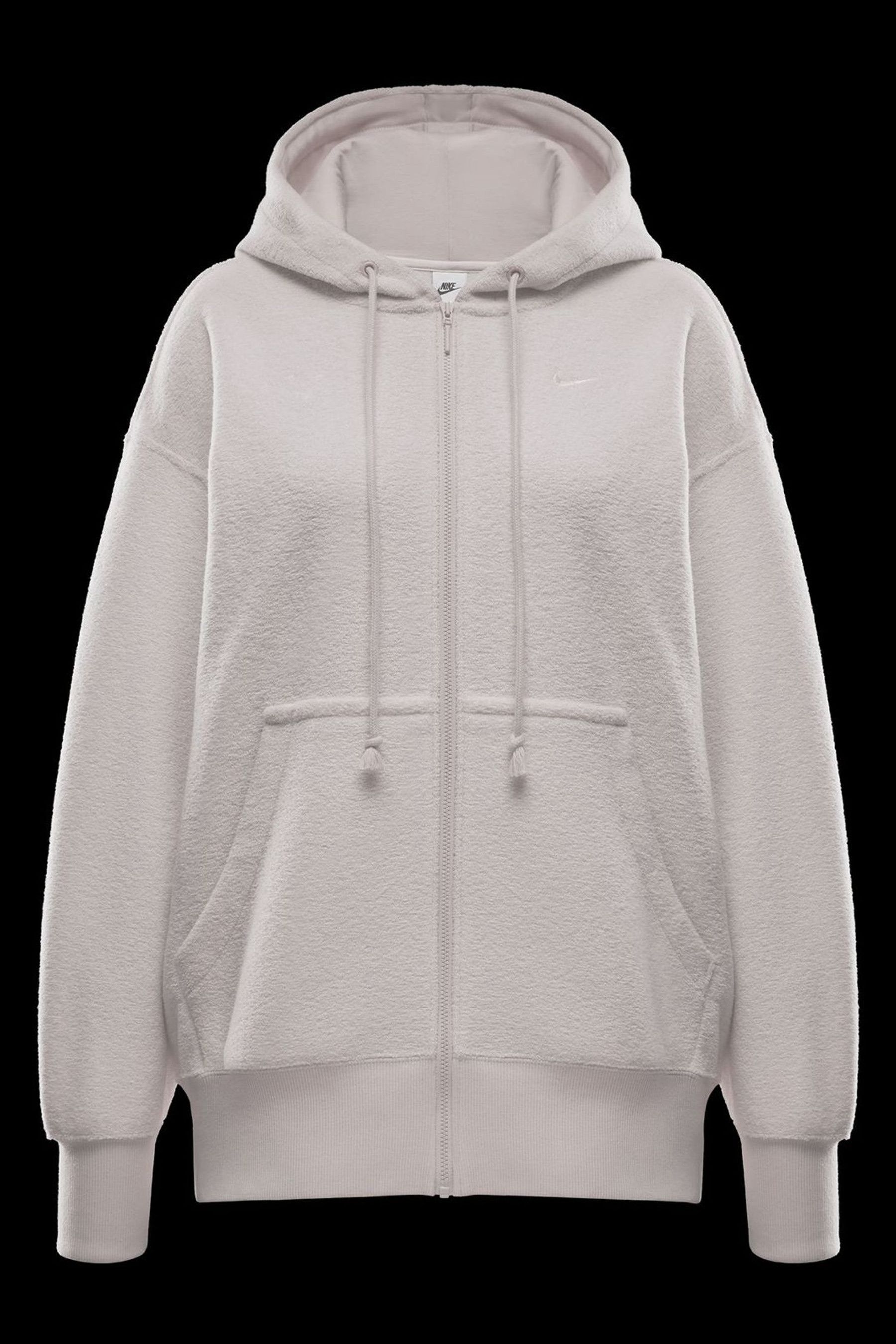 Buy Nike Cream Phoenix Plush Oversized Cozy Fleece Full Zip Hoodie from the Next UK online shop