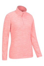 Mountain Warehouse Pink Womens Snowdon Melange Half-Zip Fleece - Image 2 of 5
