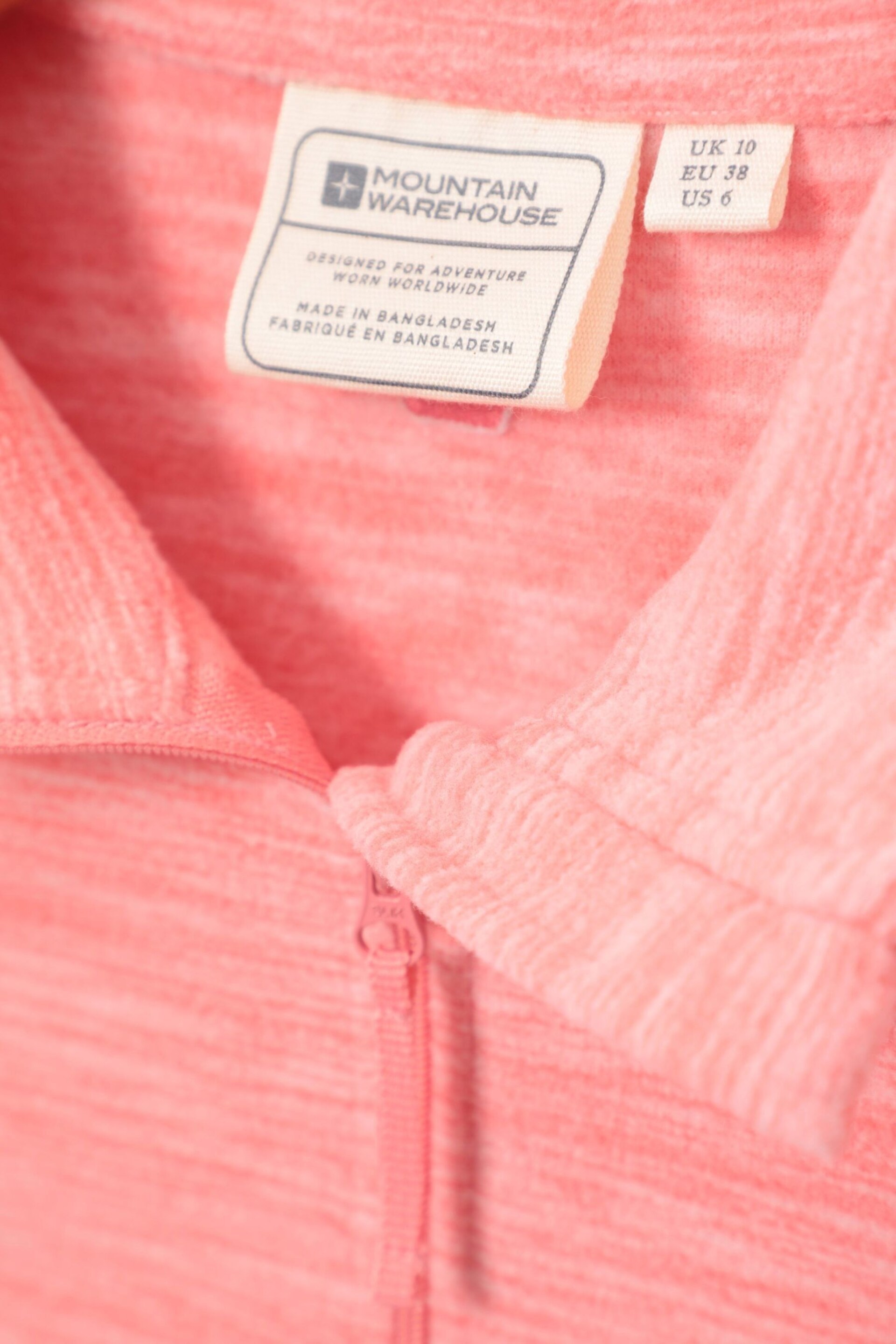 Mountain Warehouse Pink Womens Snowdon Melange Half-Zip Fleece - Image 5 of 5