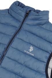 U.S. Polo Assn. Mens Bound Quilted Gilet - Image 8 of 8