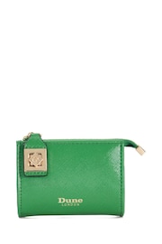 Dune London Green Chrome Koined Turnlock Cardholder - Image 1 of 6