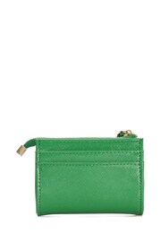 Dune London Green Chrome Koined Turnlock Cardholder - Image 3 of 6