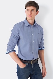 Crew Clothing Company Blue Cotton Shirt - Image 1 of 3