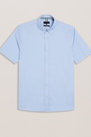 Ted Baker Blue Regular Aldgte Premium Oxford Shirt - Image 5 of 7