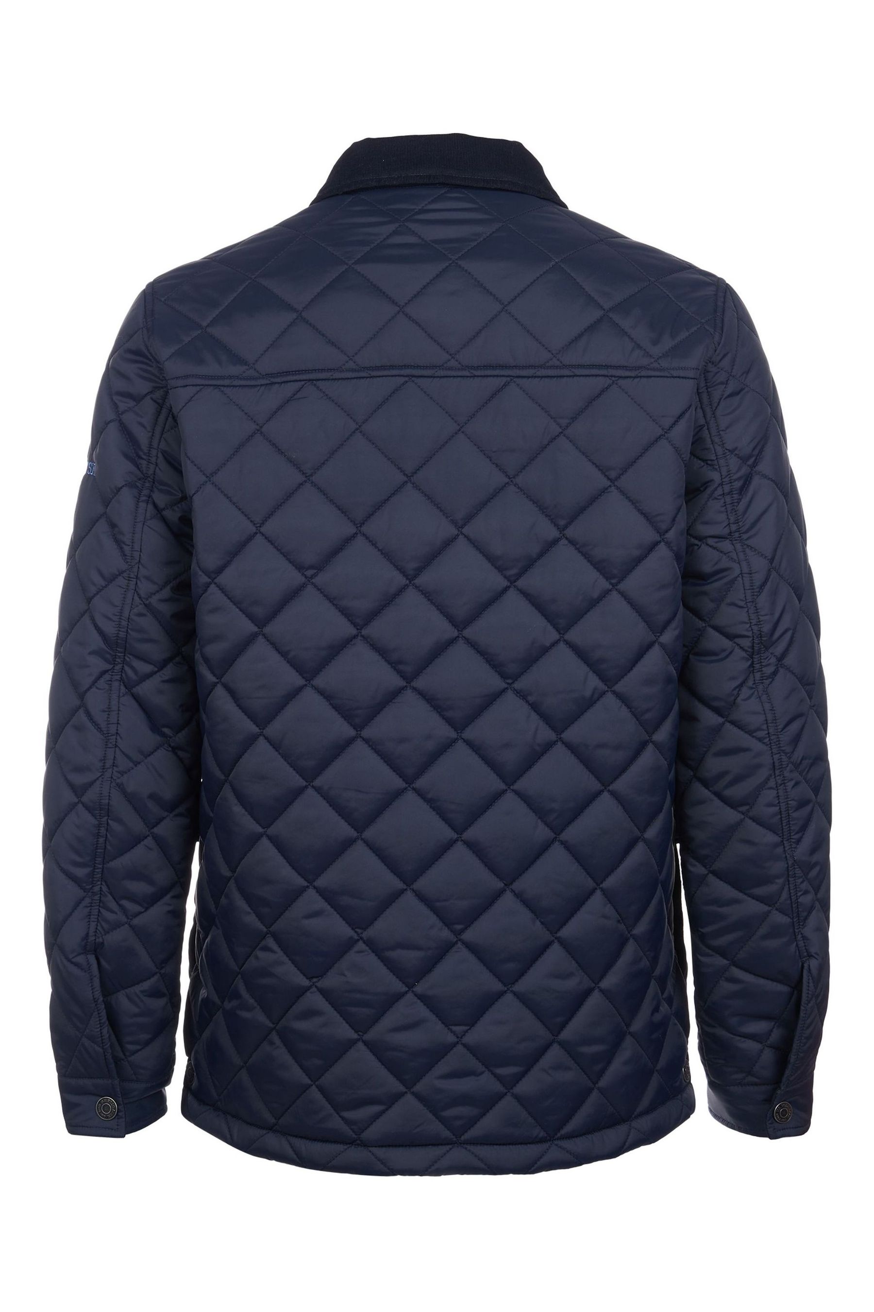 U.S. Polo Assn. Blue Mens Quilted Collared Jacket