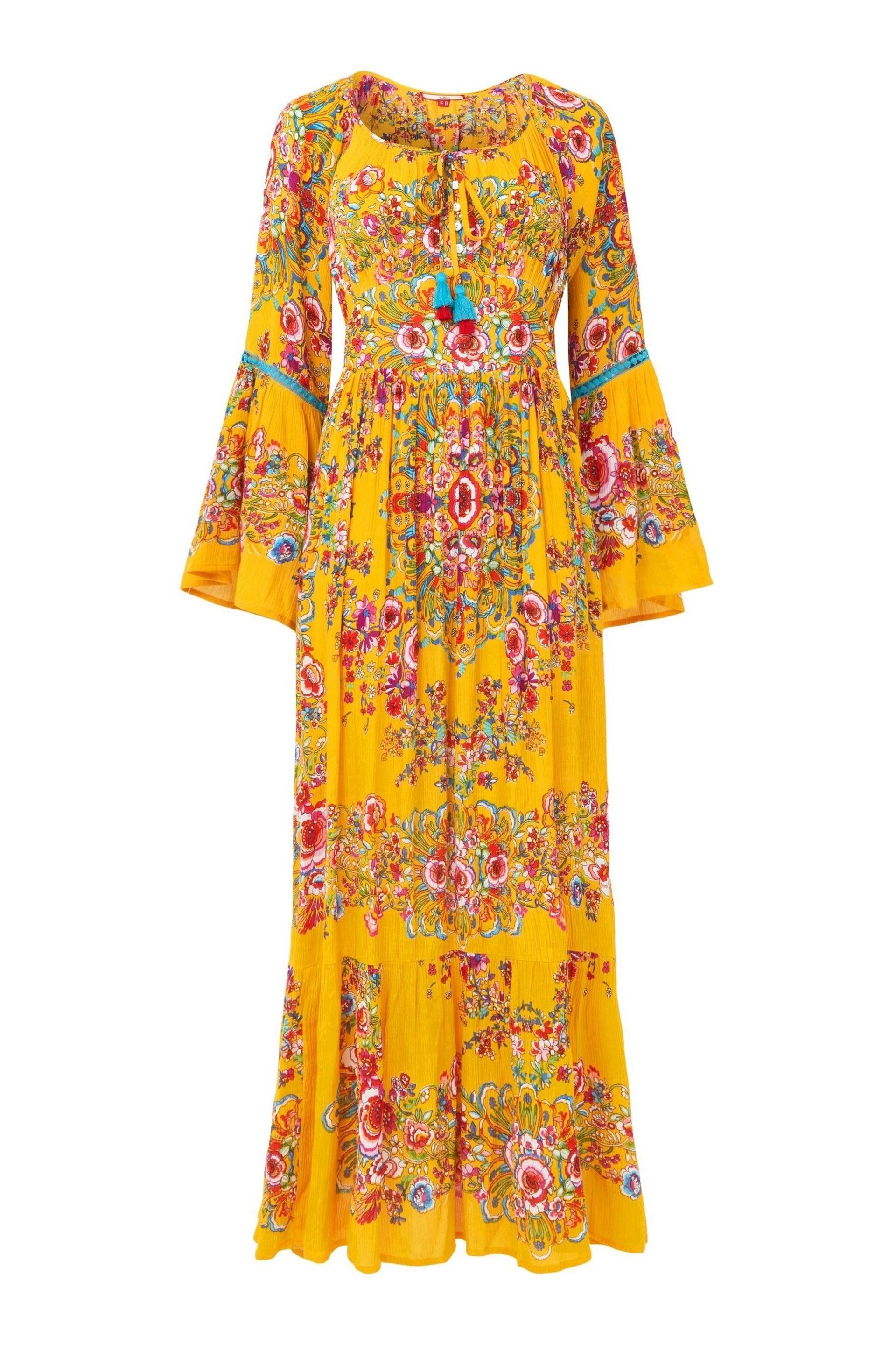 Joe Browns Yellow Vintage Lace Maxi Dress - Image 7 of 7