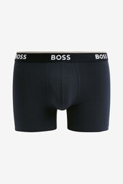 BOSS Blue Logo Waistband Boxer Briefs in Stretch Cotton 3 Pack - Image 4 of 4