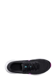 Nike Black/Purple Revolution 7 Road Running Trainers - Image 3 of 4