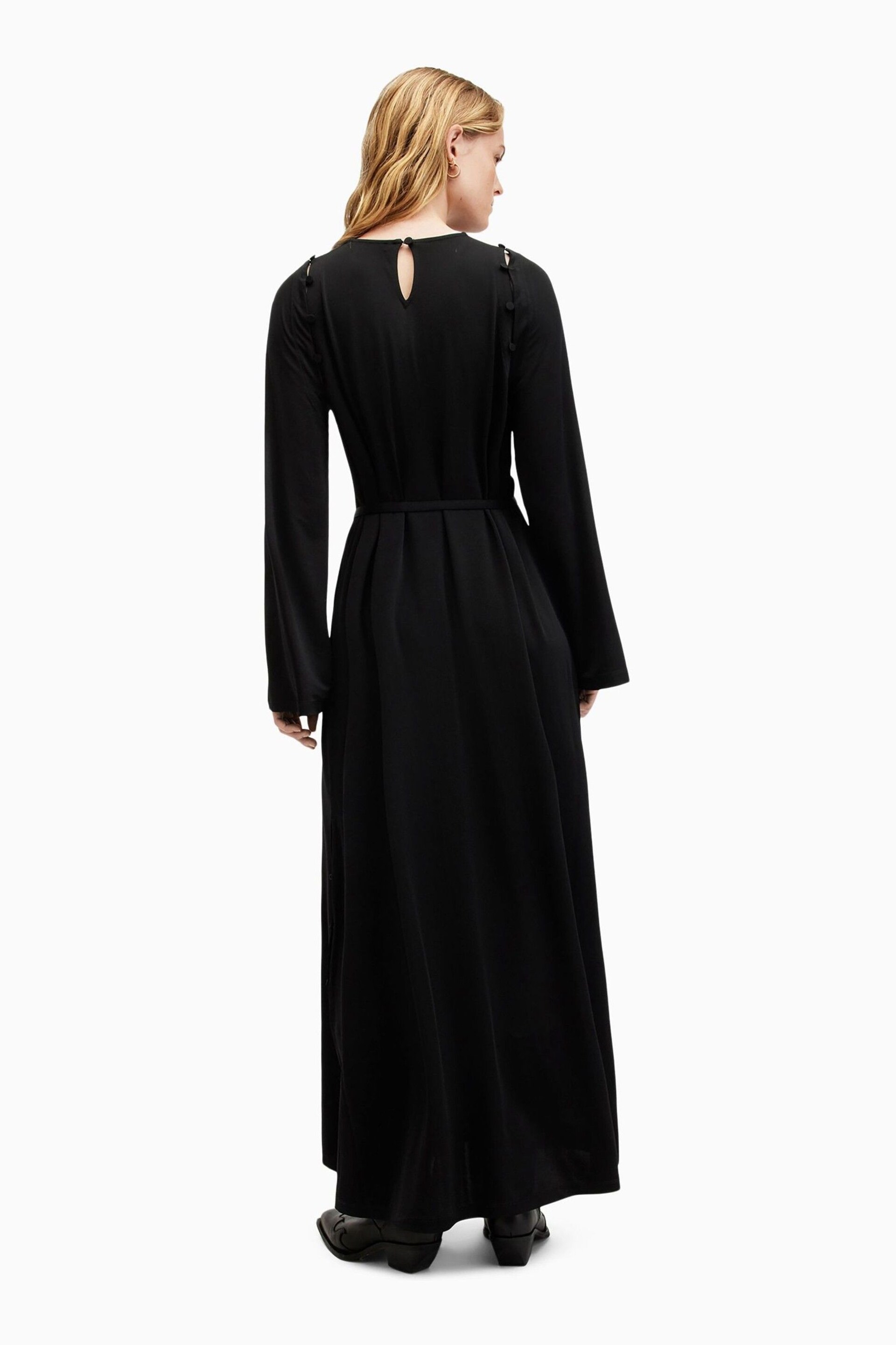 AllSaints Black Susannah Dress - Image 2 of 8