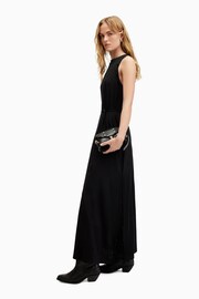 AllSaints Black Susannah Dress - Image 6 of 8