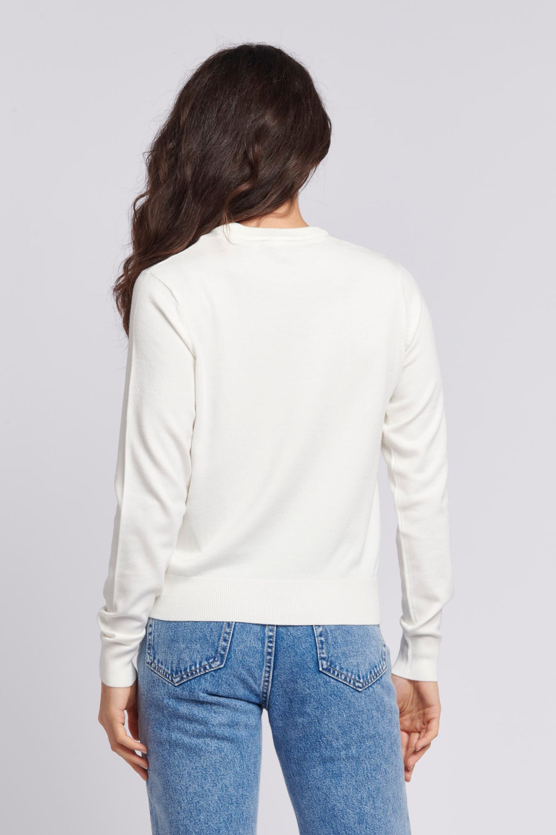 Buy U.S. Polo Assn. White Regular Fit Womens Crew Neck Jumper from Next Canada