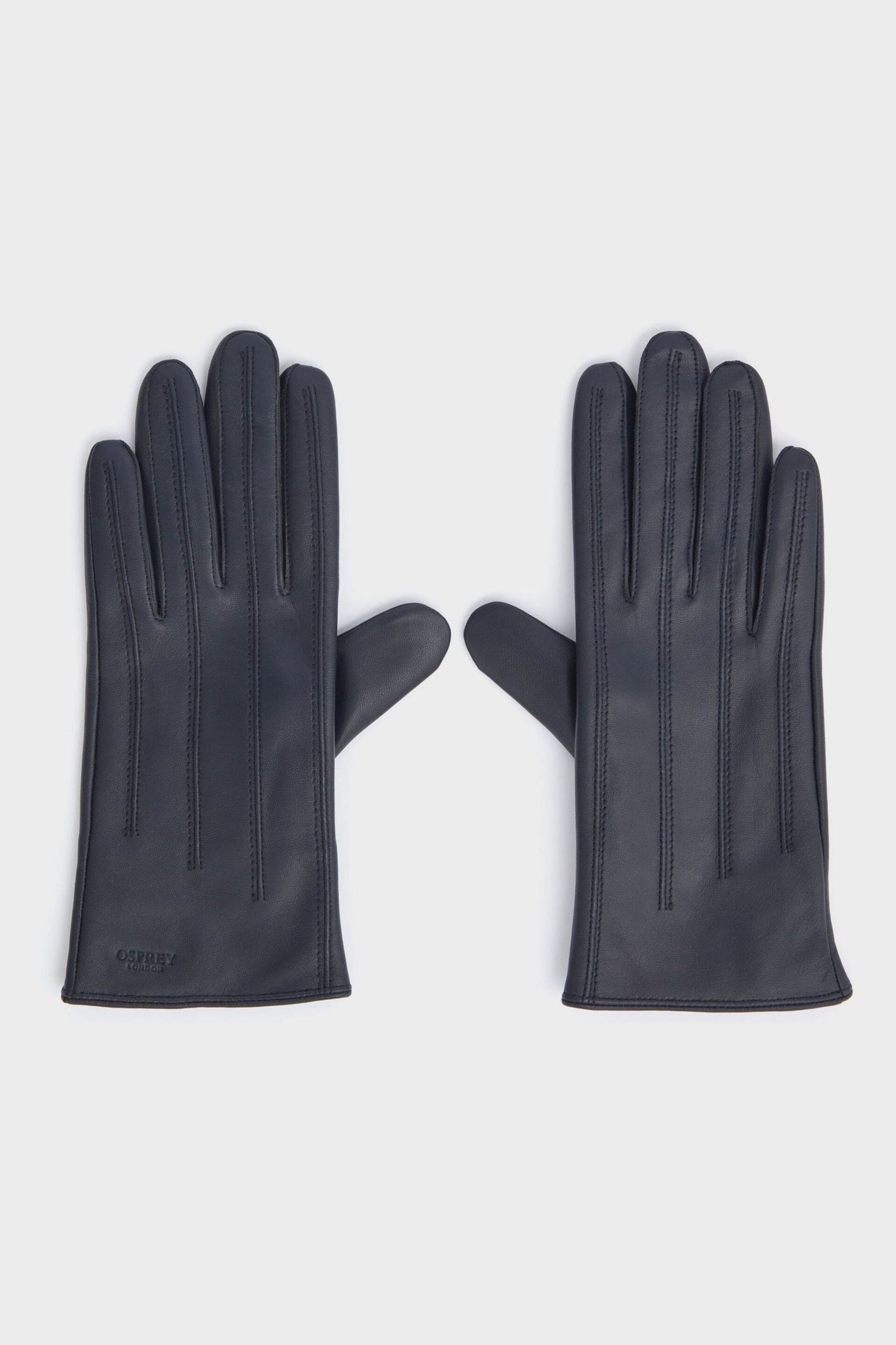Osprey London Blue The Lila Leather Gloves - Image 2 of 4