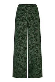 Yumi Green Ditsy Floral Print Relaxed Wide Leg Trousers - Image 4 of 4