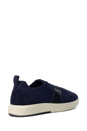 Dune London Blue Trailing Knitted Runner Trainers - Image 3 of 5